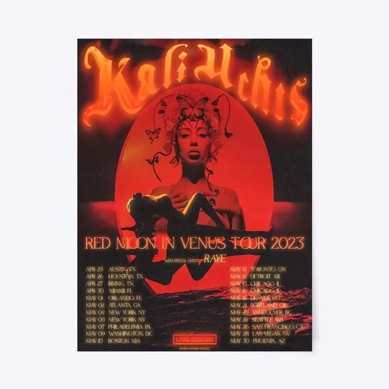 Kali Uchis Tour Poster